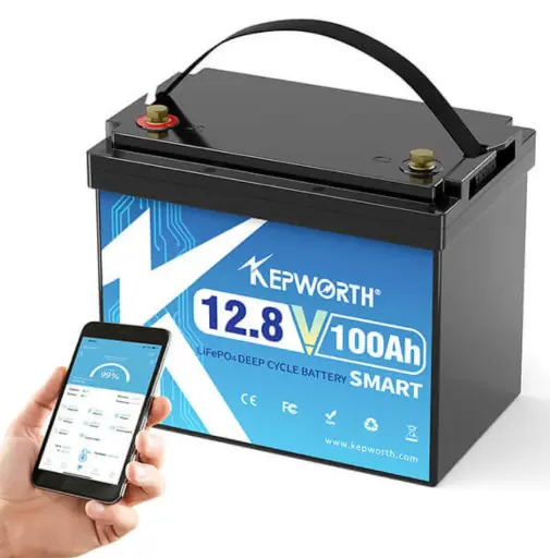 Kepworth 12,8V-100AH accu met bluetooth